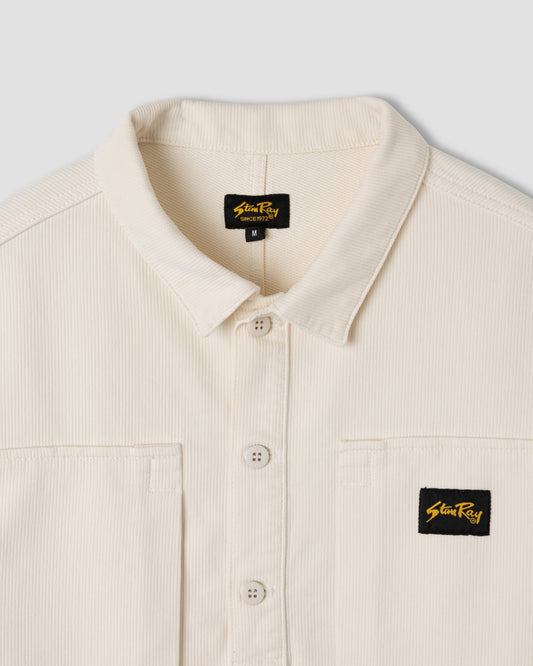 Painters Pop Over Shirt (Natural Bedford Cord)