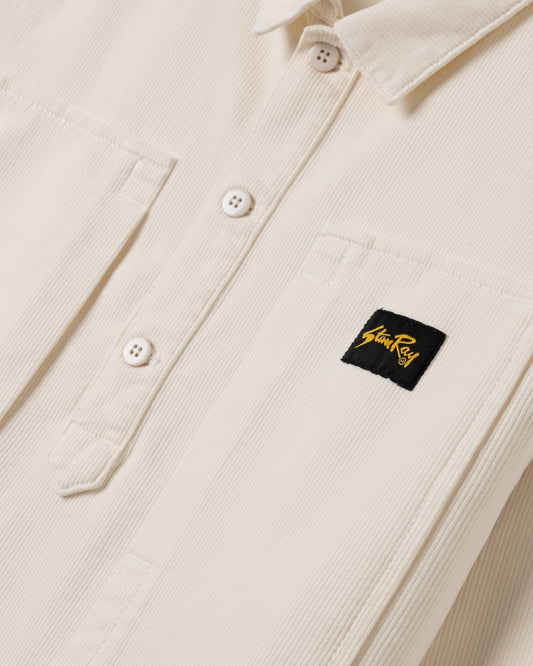 Painters Pop Over Shirt (Natural Bedford Cord)