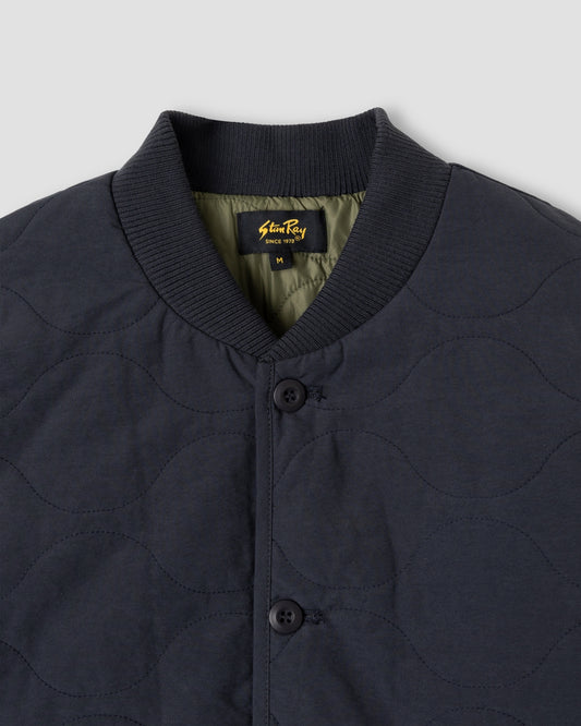 Quilted Jacket (Black/Olive)