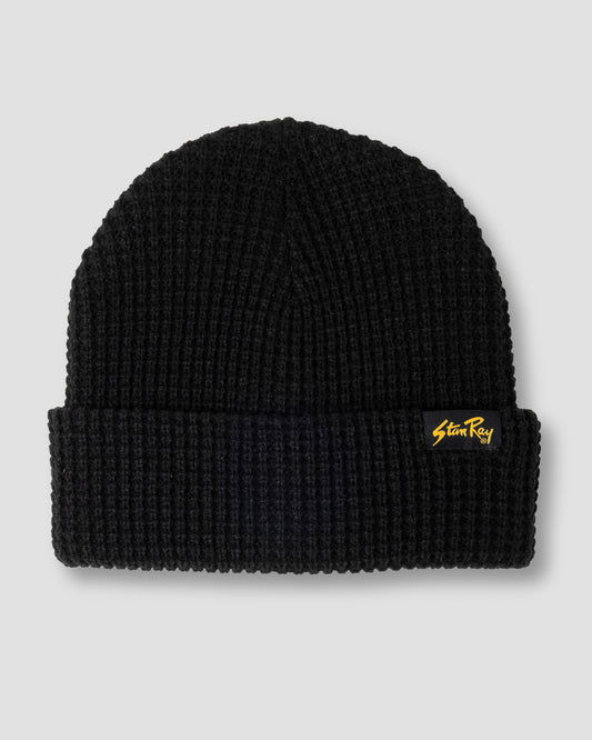 Waffle Beanie (Black)