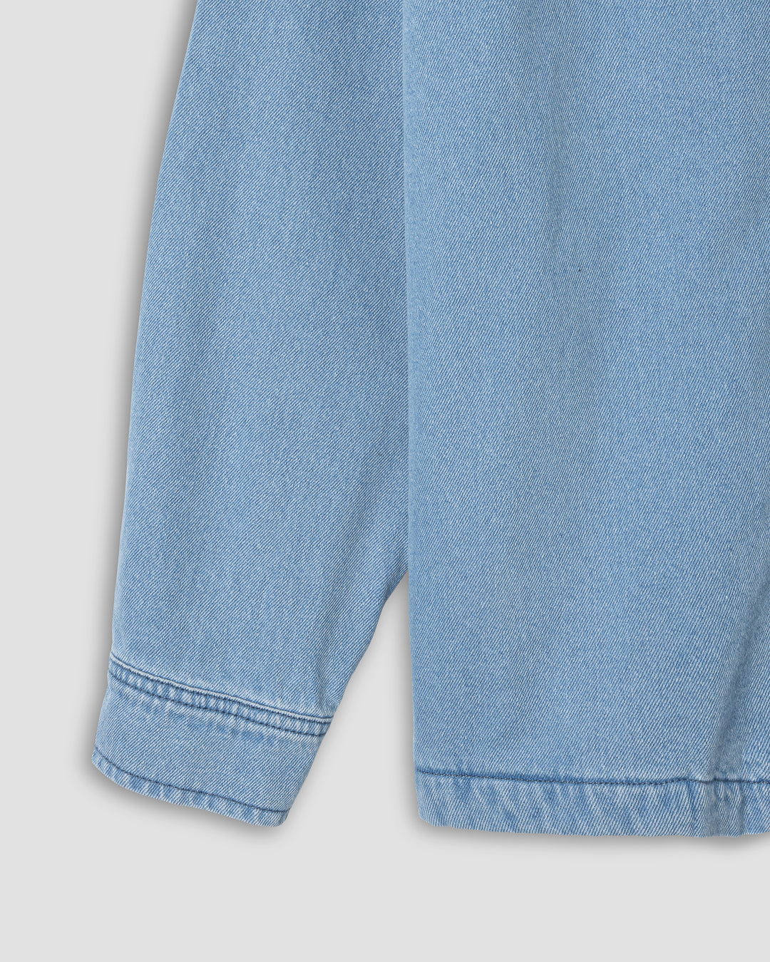Zip Shirt (Mid Wash Denim)