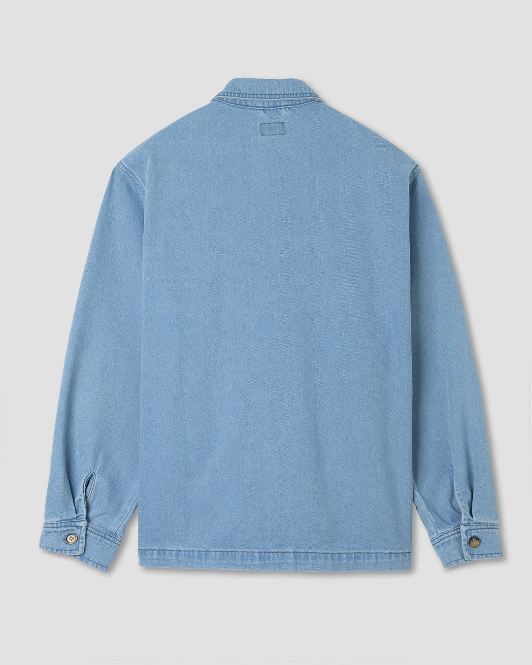 Zip Shirt (Mid Wash Denim)