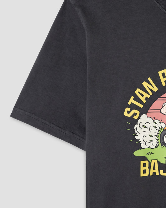 Baja Run Tee (Washed Black)