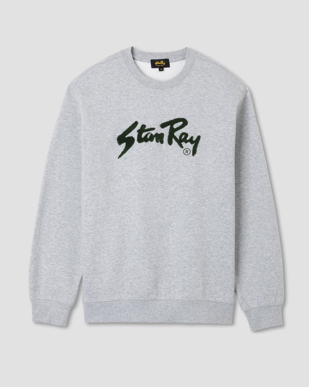 Chenille Patch Crew (Heather Grey/Pineneedle)