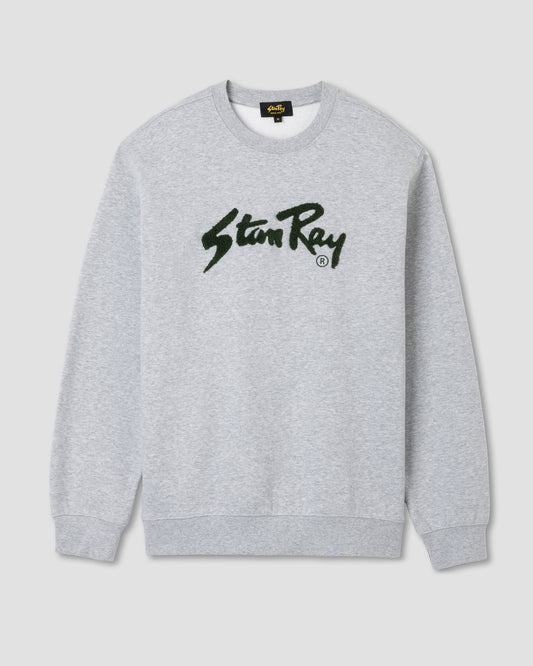 Chenille Patch Crew (Heather Grey/Pineneedle)