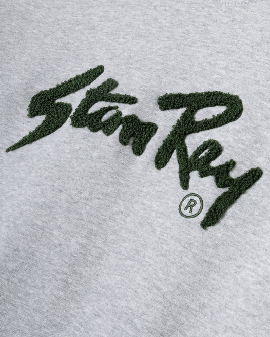 Chenille Patch Crew (Heather Grey/Pineneedle)