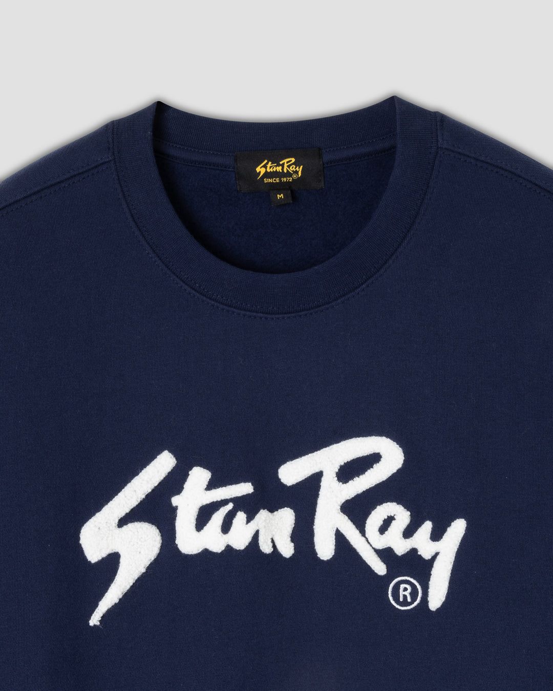 Chenille Patch Crew (Navy/White)
