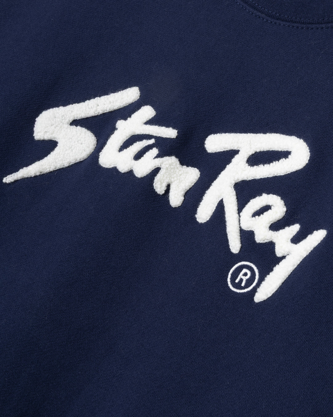 Chenille Patch Crew (Navy/White)