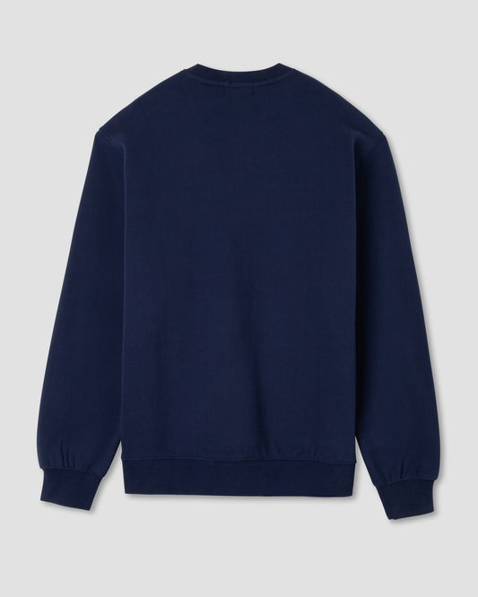 Chenille Patch Crew (Navy/White)