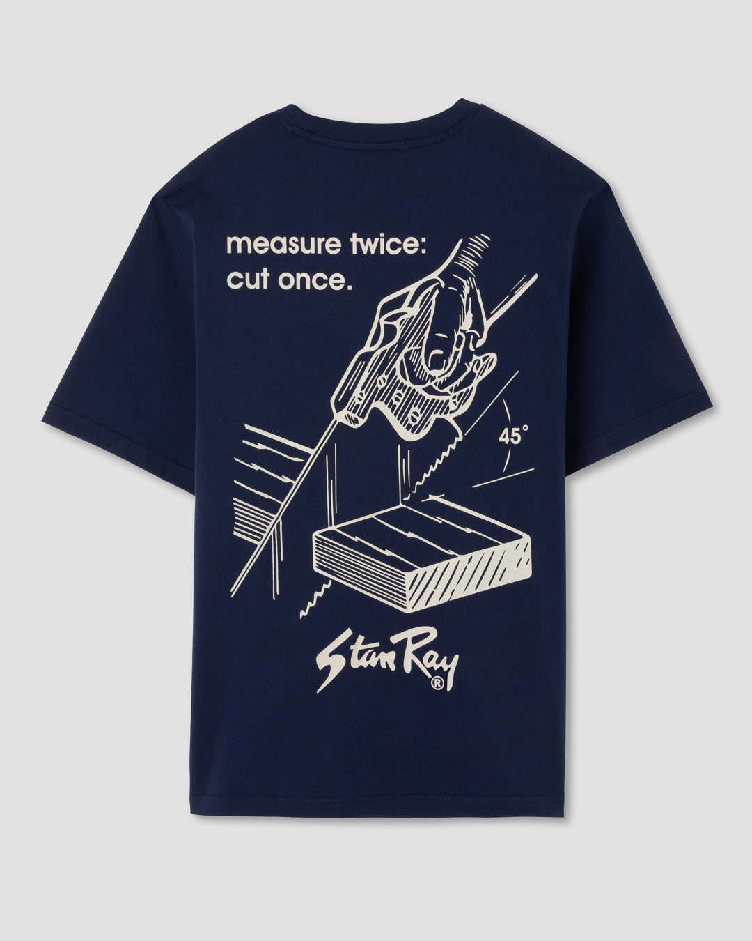 Measure Twice Tee (Navy)
