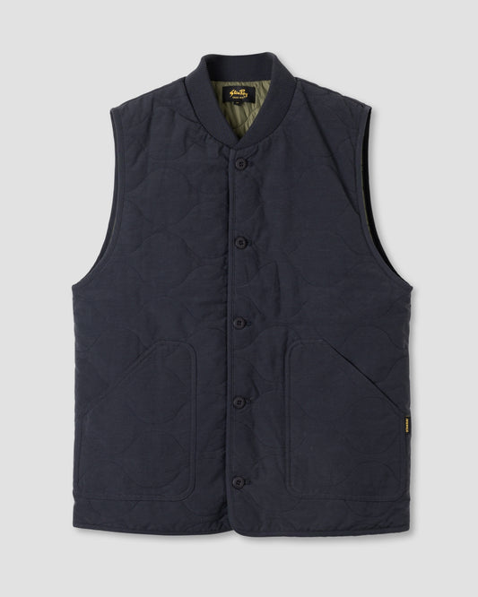 Quilted Vest (Black/Olive)