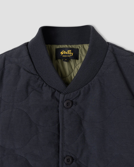 Quilted Vest (Black/Olive)