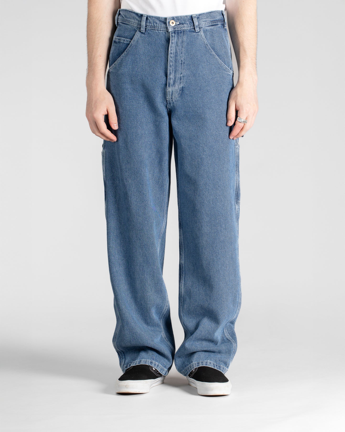 Gros travail de peintre (Denim délavé à la pierre lourde)