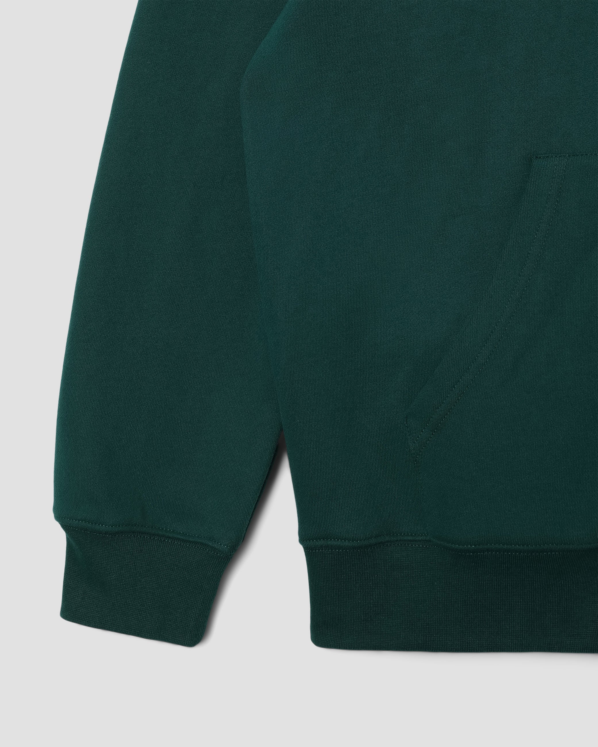 Brush Squares Zip Hood (Botanical Green)