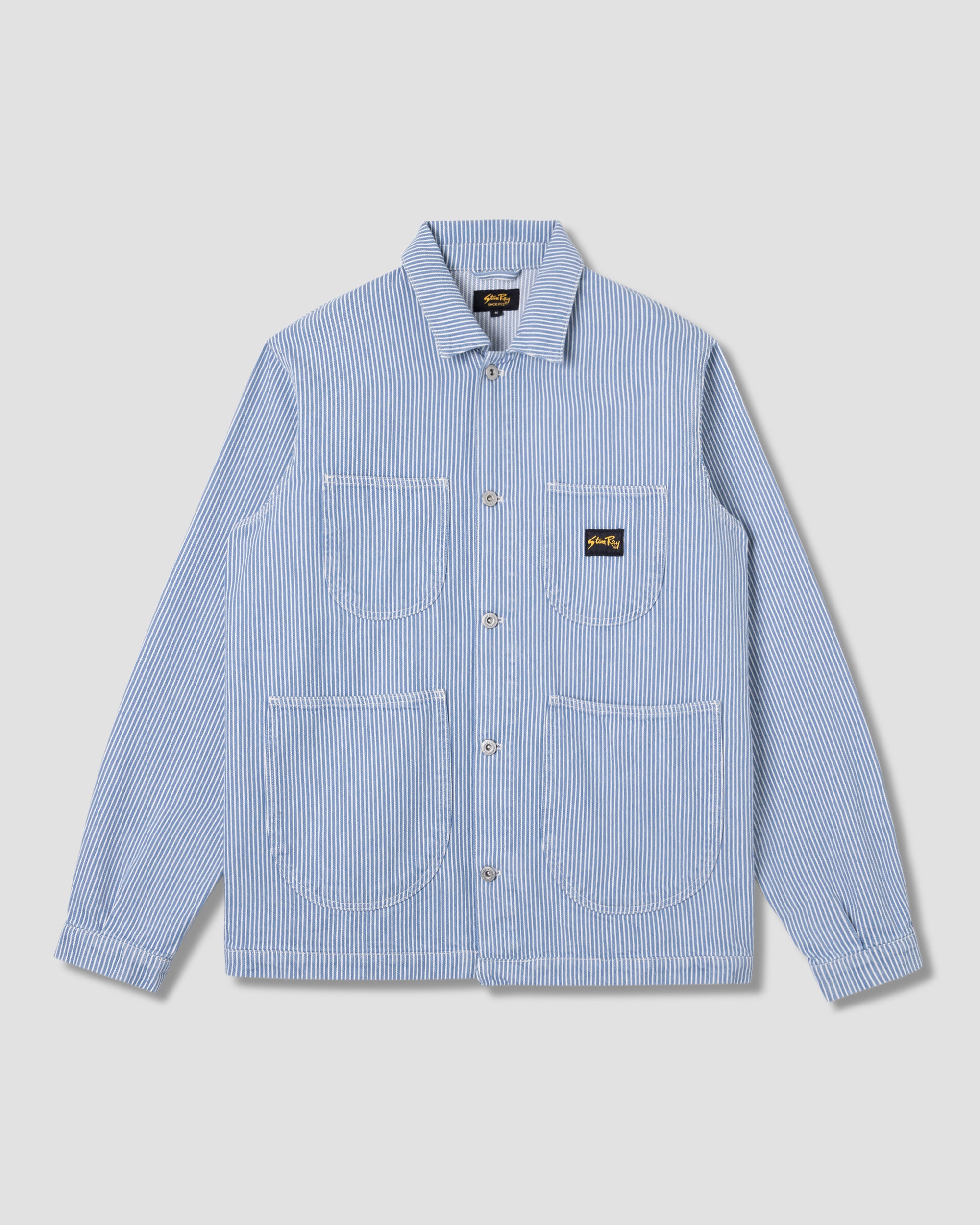 Coverall Jacket Core (Washed Hickory Stripe)