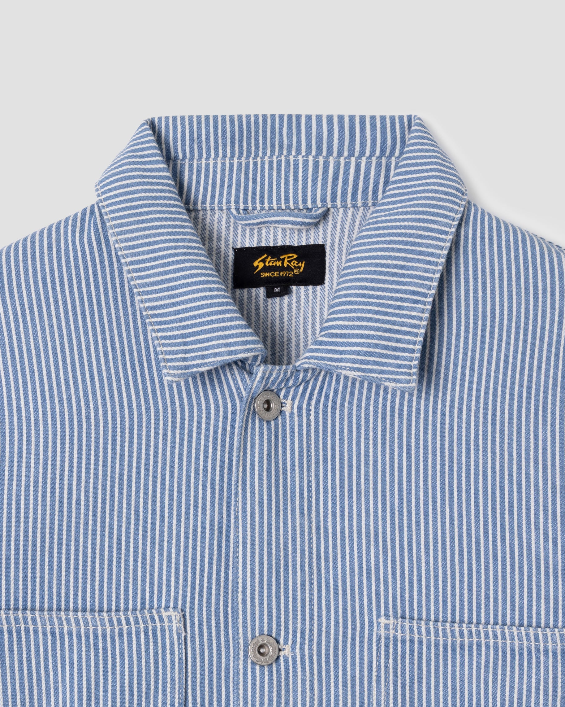 Coverall Jacket Core (Washed Hickory Stripe)