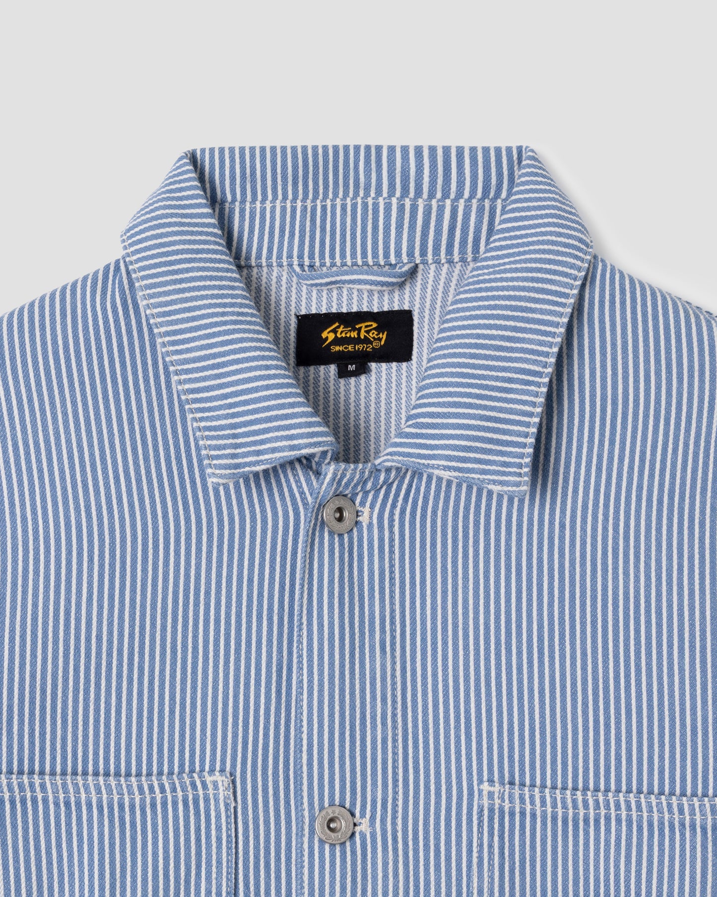 Coverall Jacket Core (Washed Hickory Stripe)