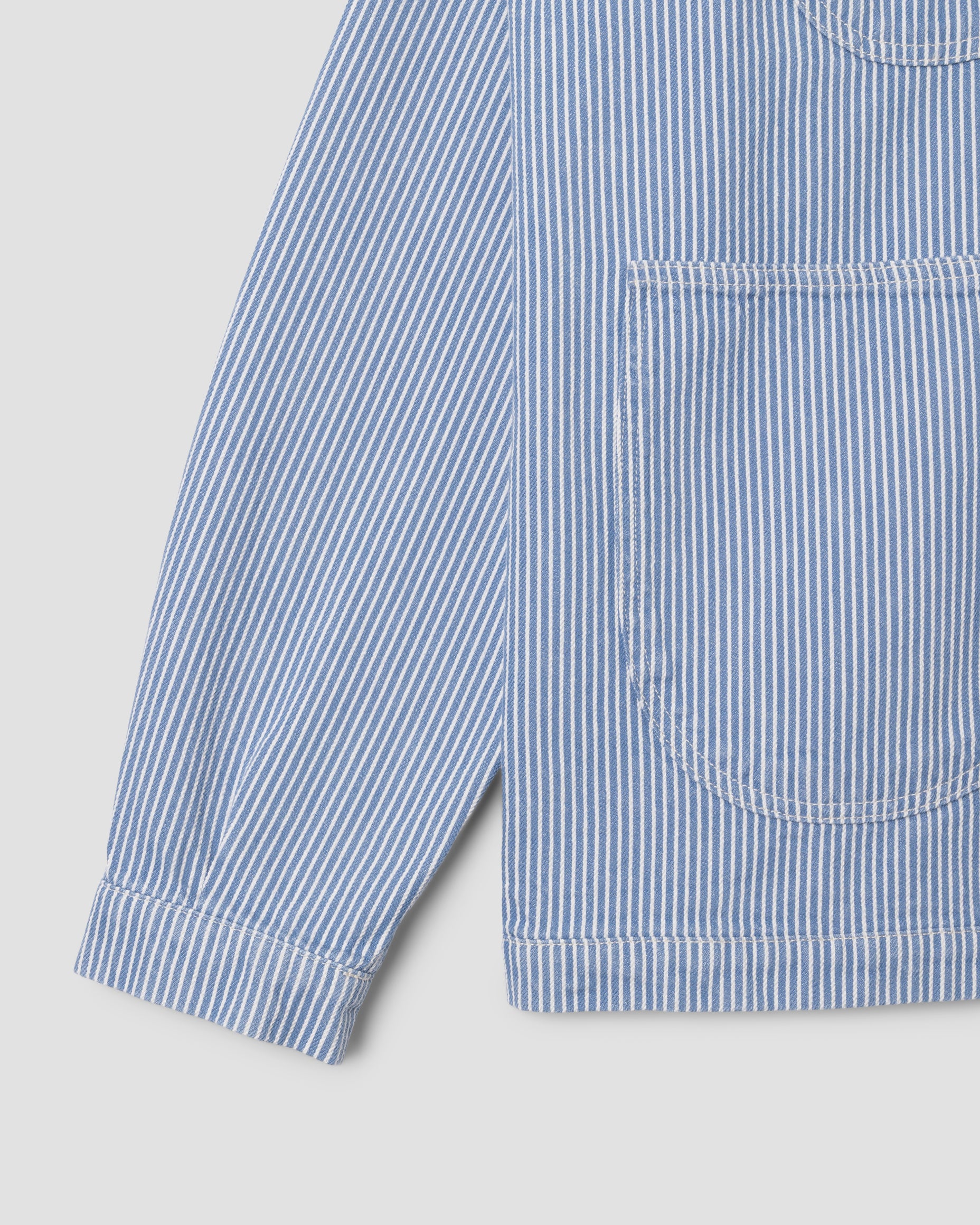 Coverall Jacket Core (Washed Hickory Stripe)