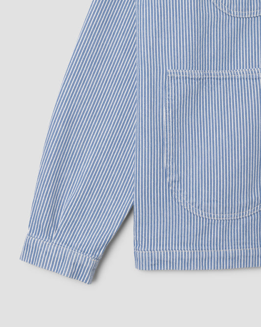 Coverall Jacket Core (Washed Hickory Stripe)
