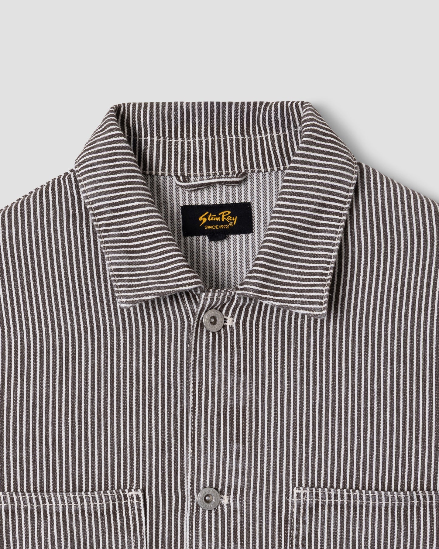 Coverall Jacket Core (Black Hickory Stripe)