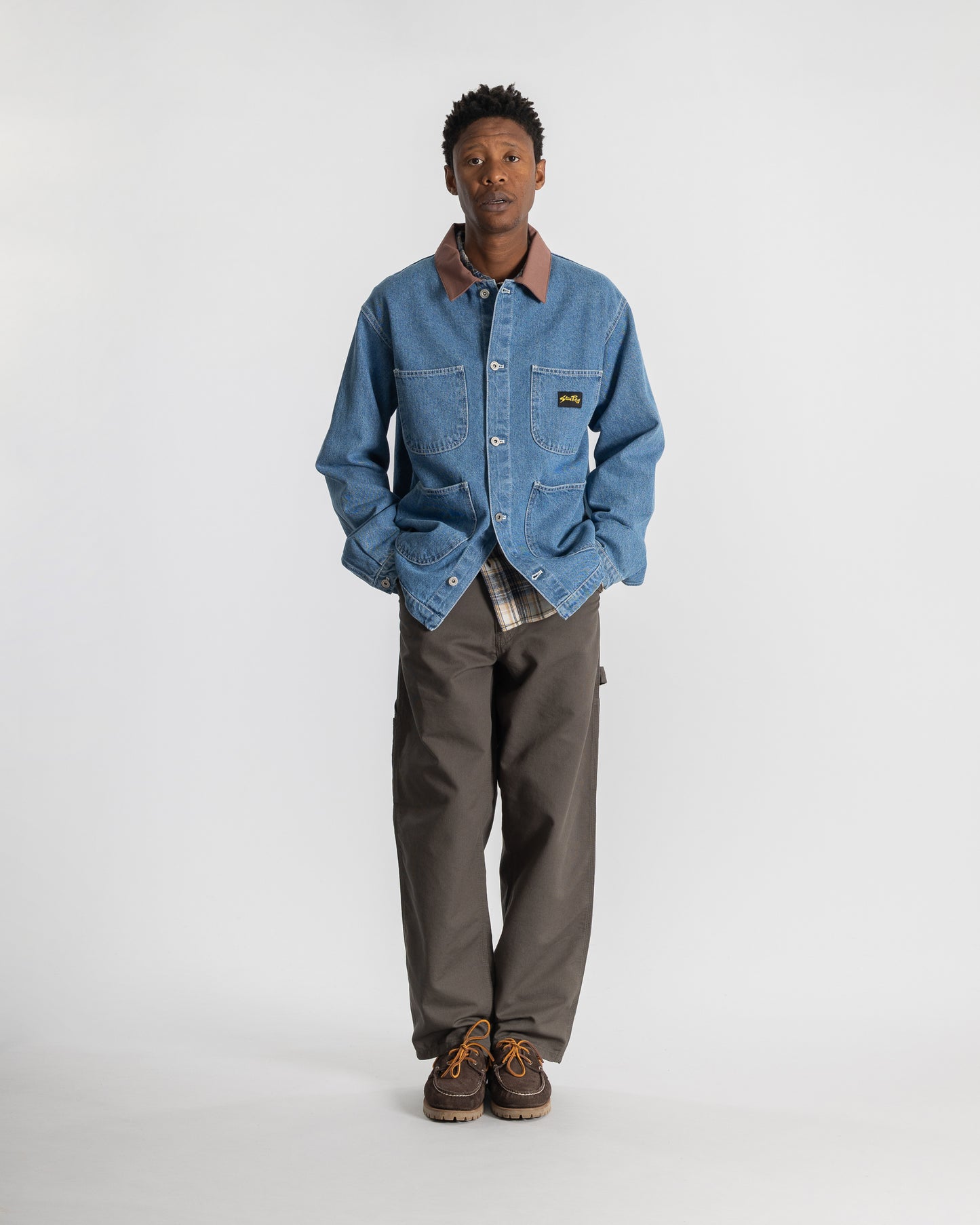 Coverall Jacket (70s Stone Denim)