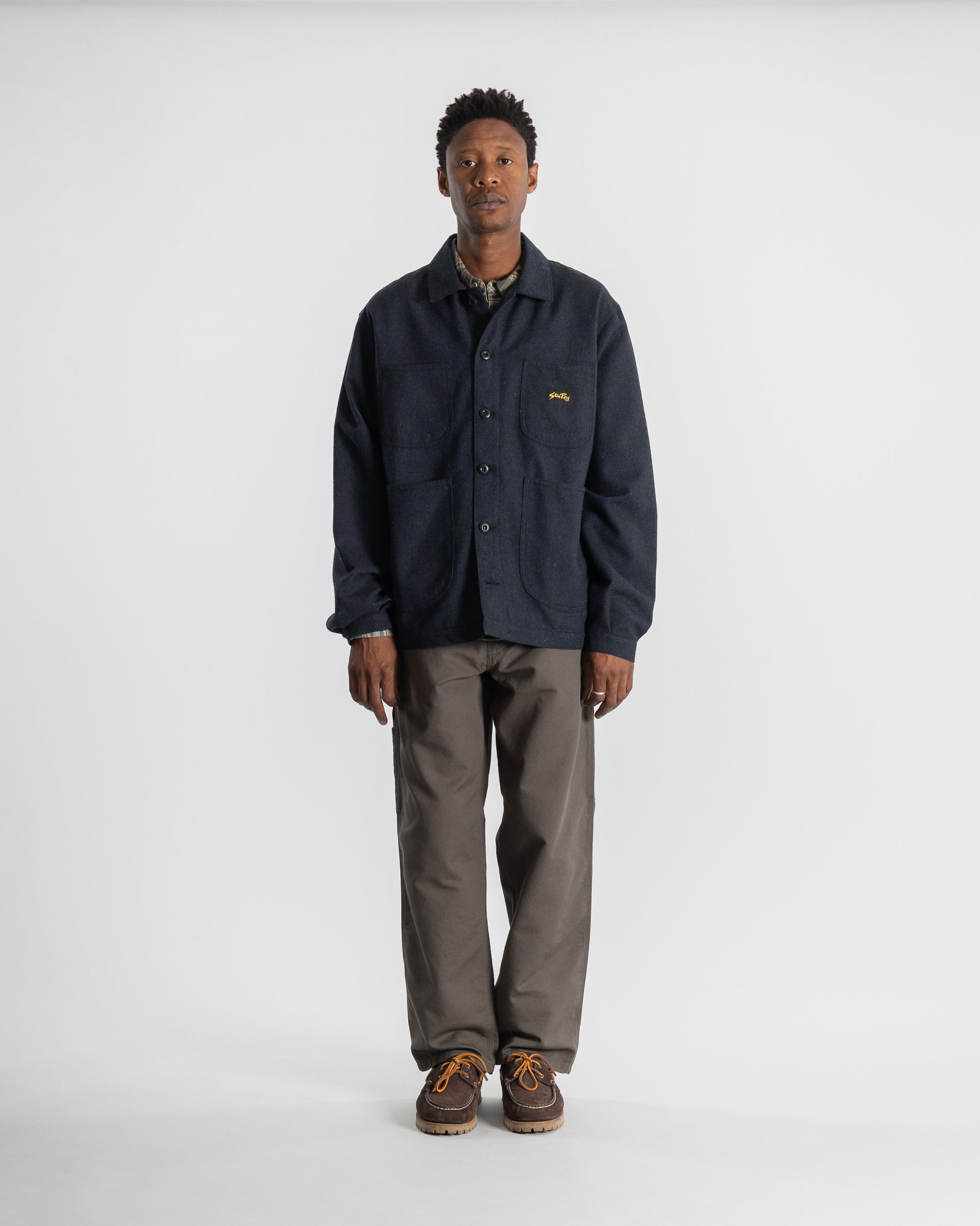 Coverall Jacket (Navy Wool)