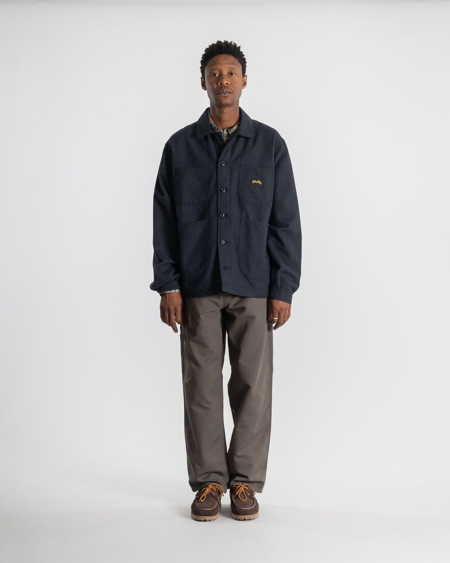 Coverall Jacket (Navy Wool)
