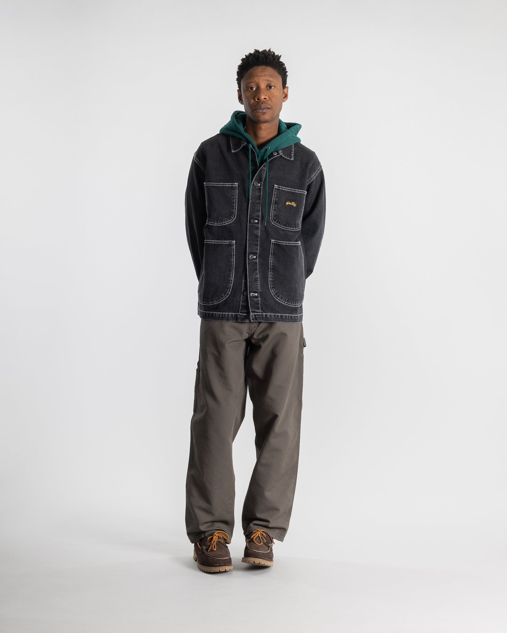 Coverall Jacket (Stonewashed Black Denim)