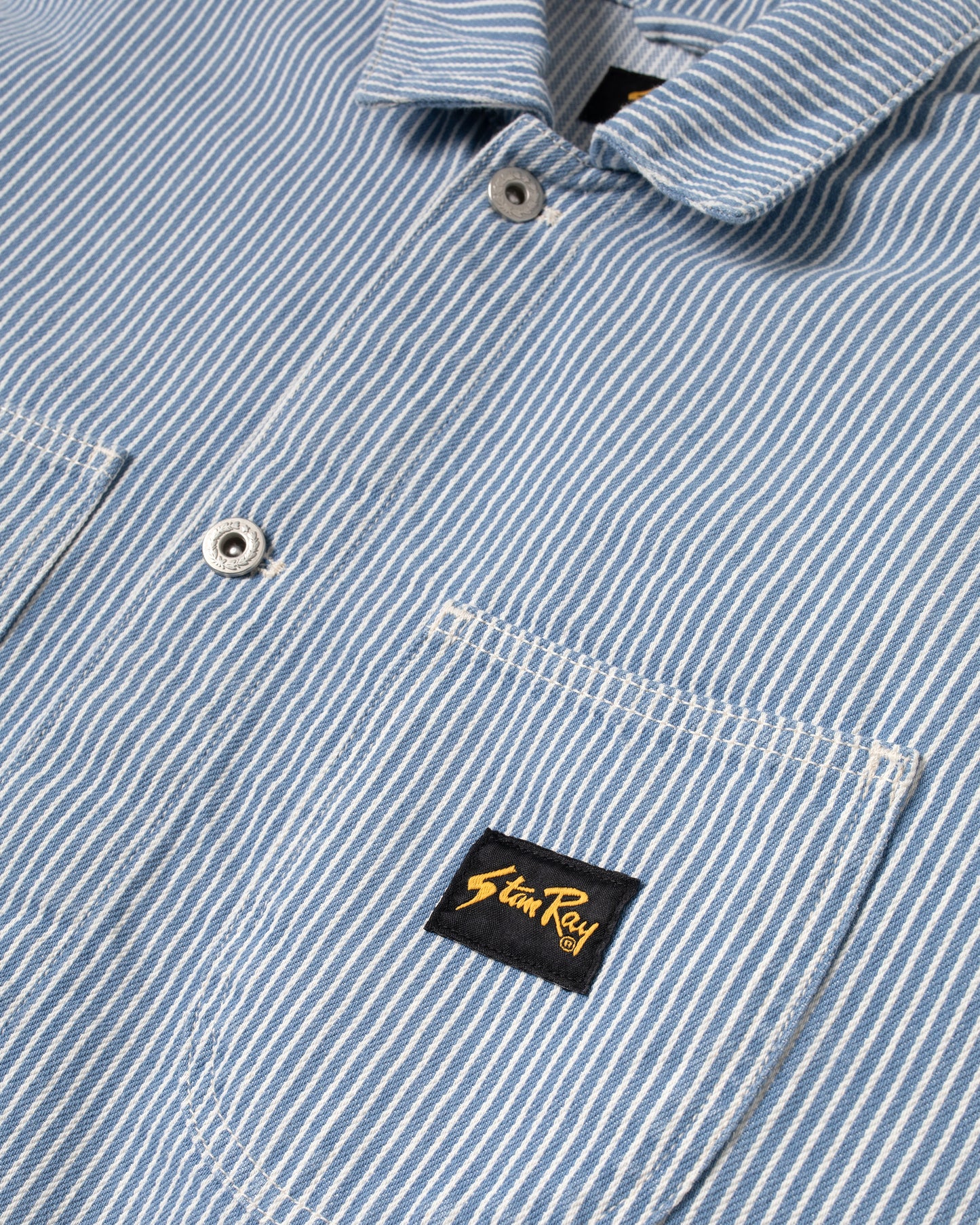 Coverall Jacket (Washed Hickory Stripe)