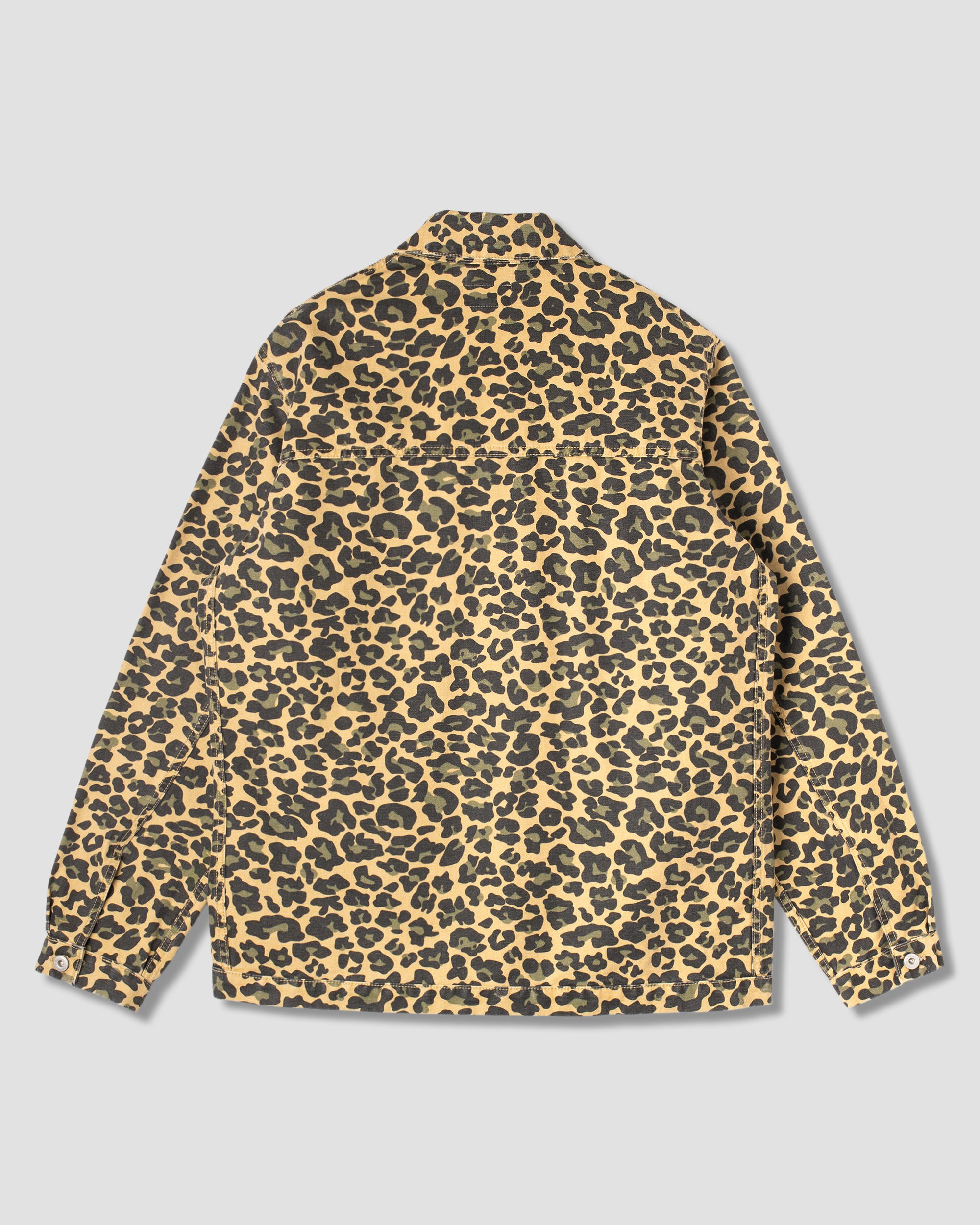 Coverall Jacket (Washed Leopard Camo Duck)