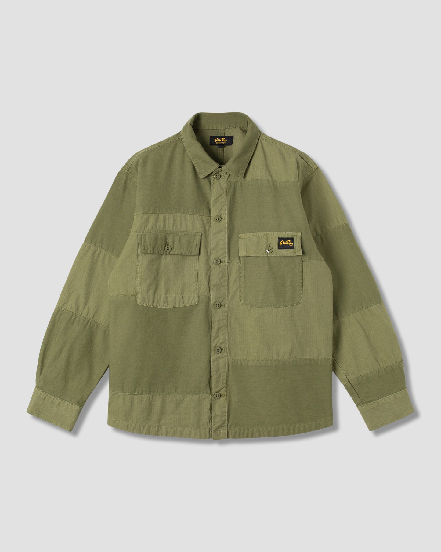 CPO Shirt (Olive Sateen/Ripstop Mix)