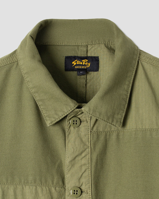 CPO Shirt (Olive Sateen/Ripstop Mix)