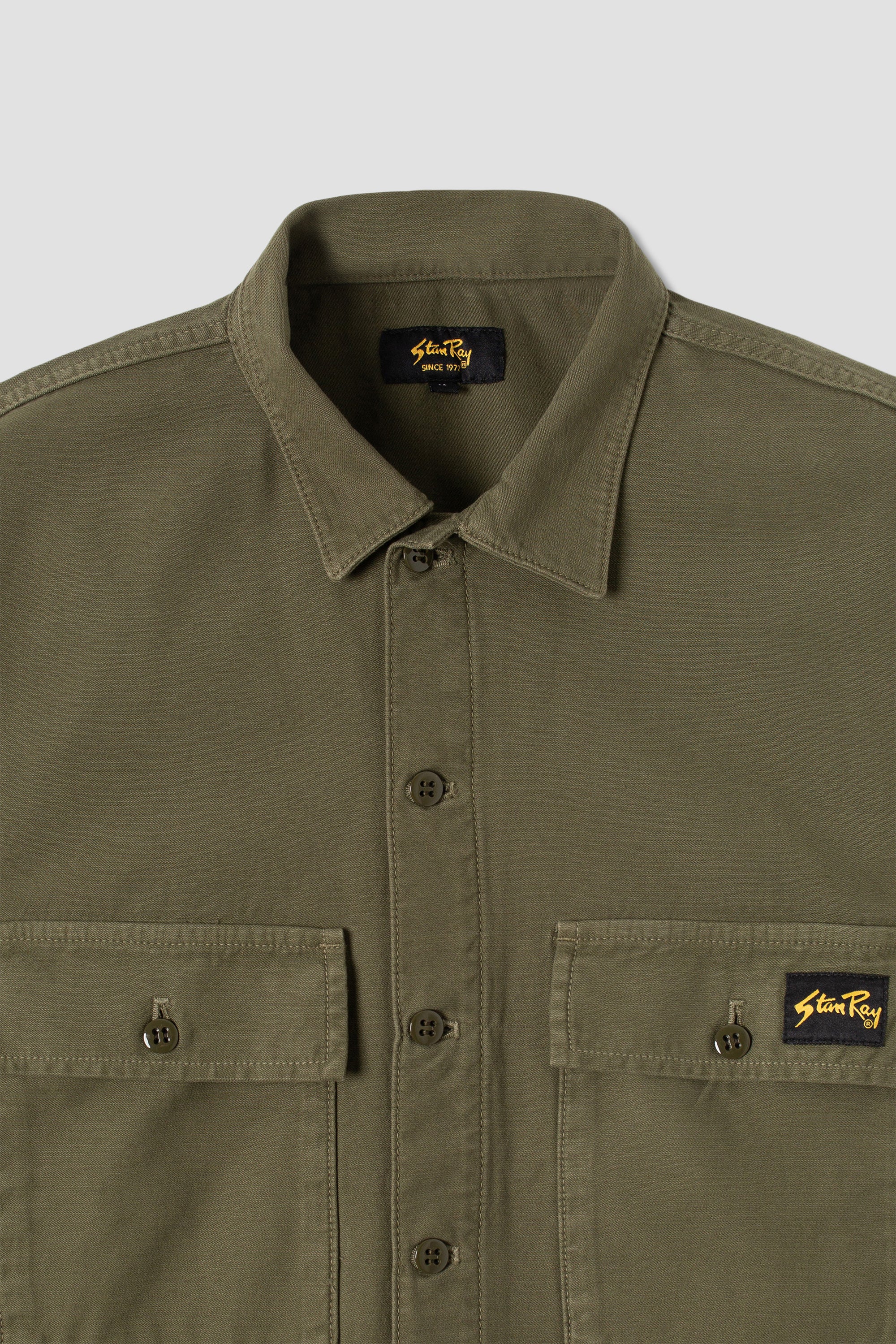 CPO Short Sleeve (Olive Sateen)