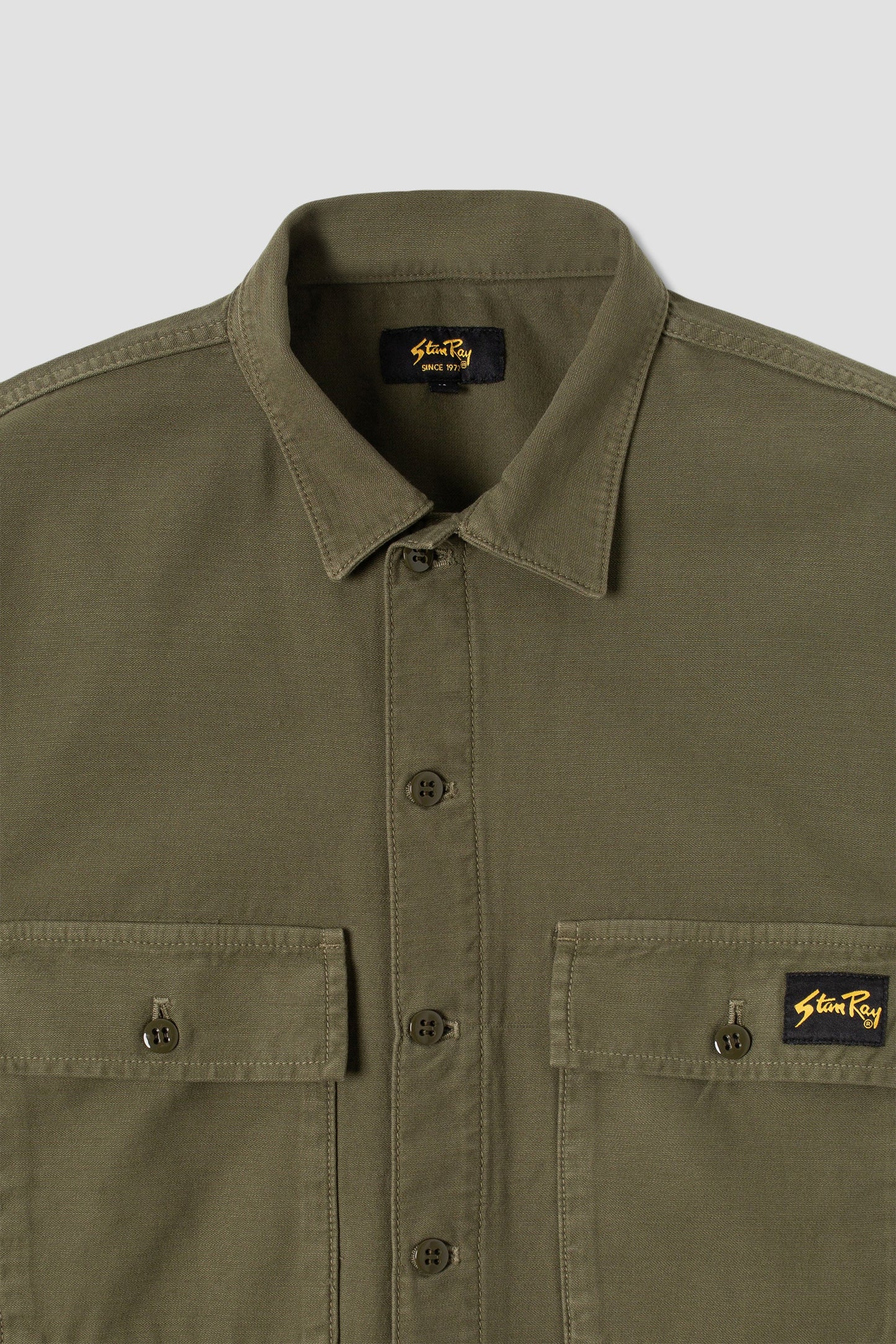 CPO Short Sleeve (Olive Sateen)