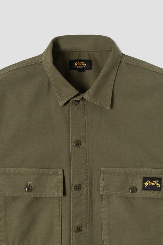 CPO Short Sleeve (Olive Sateen)