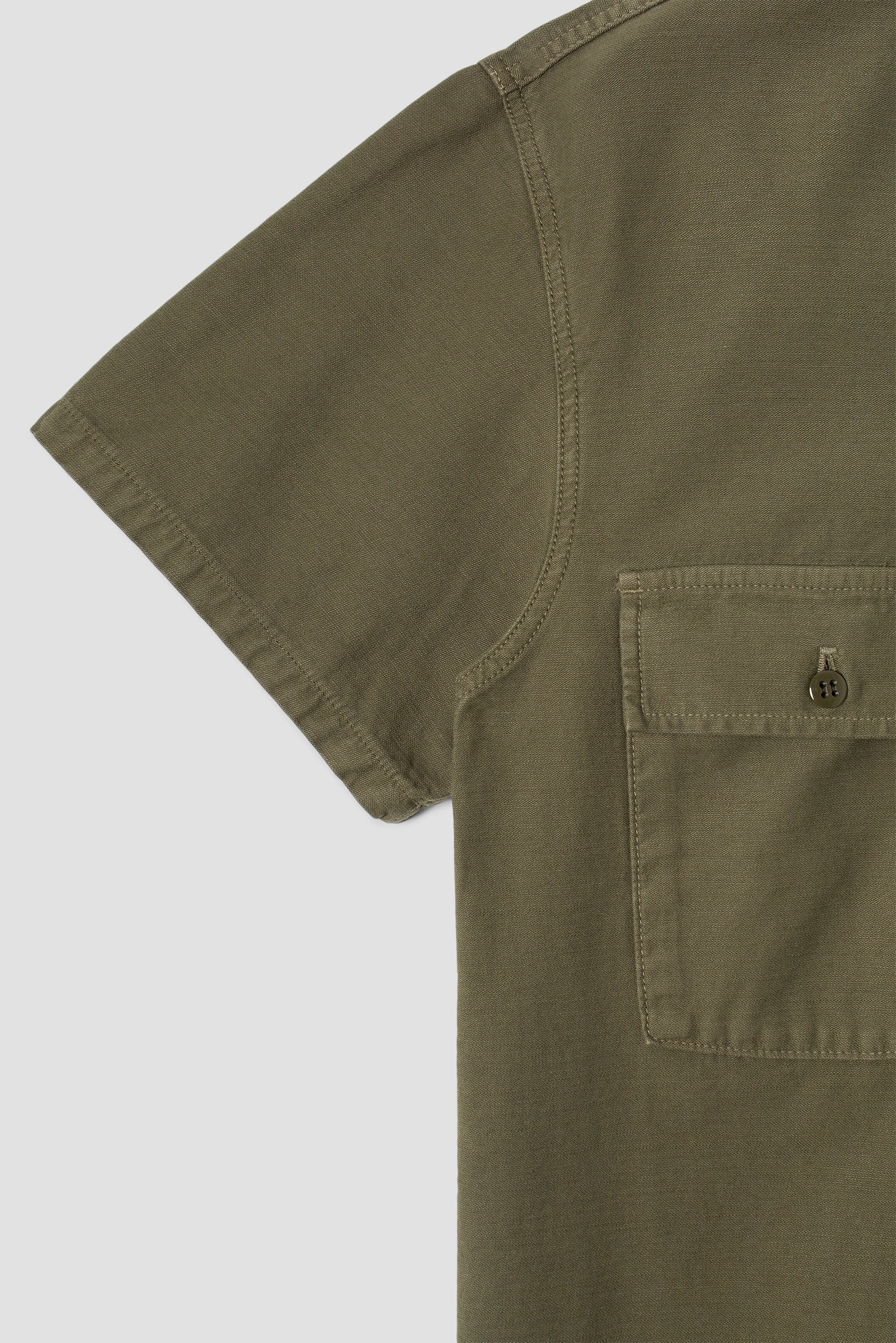 CPO Short Sleeve (Olive Sateen)