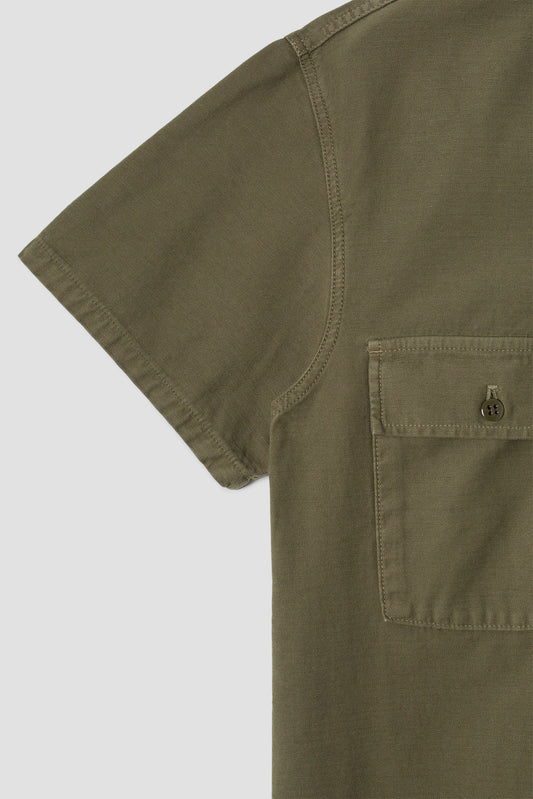 CPO Short Sleeve (Olive Sateen)