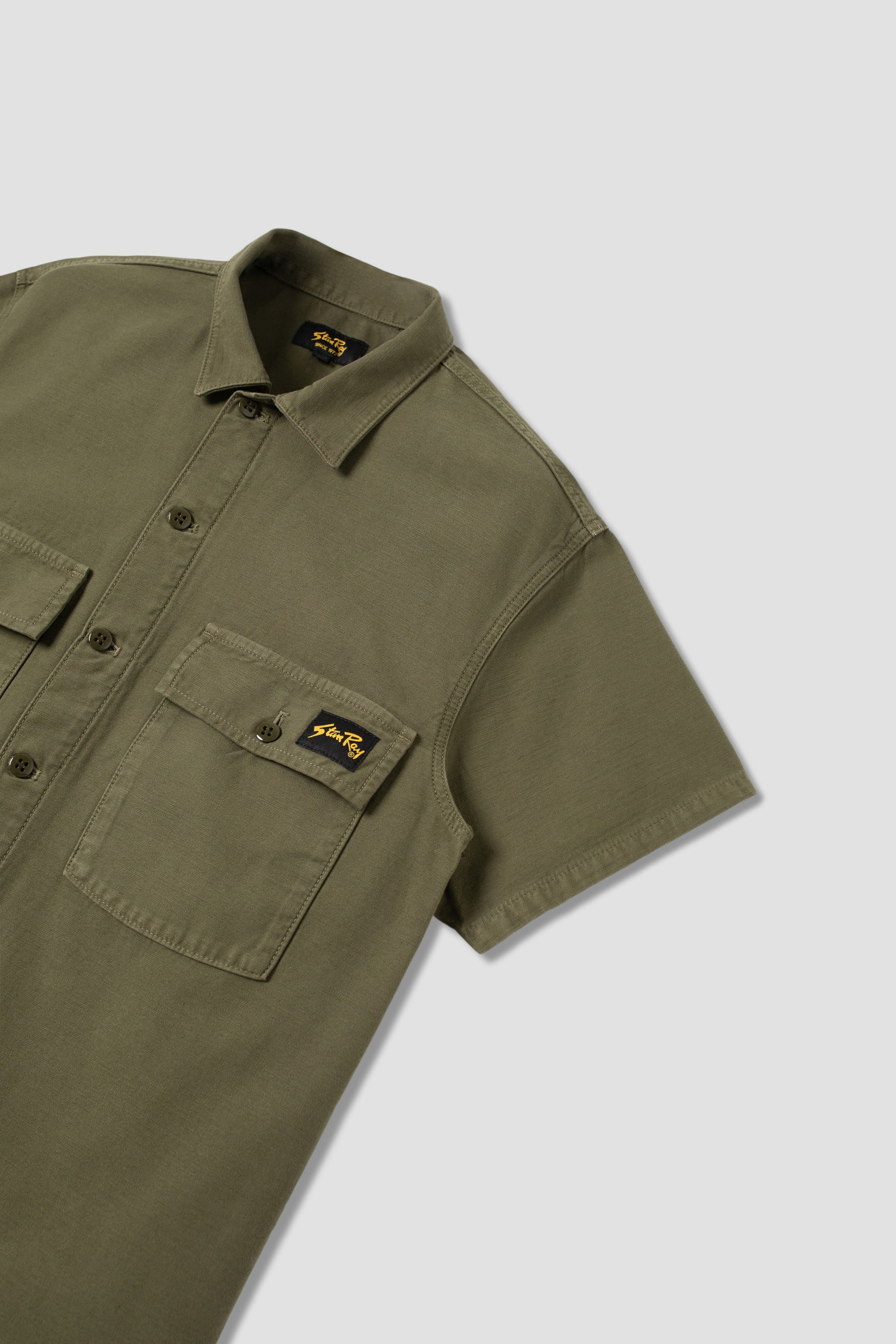 CPO Short Sleeve (Olive Sateen)