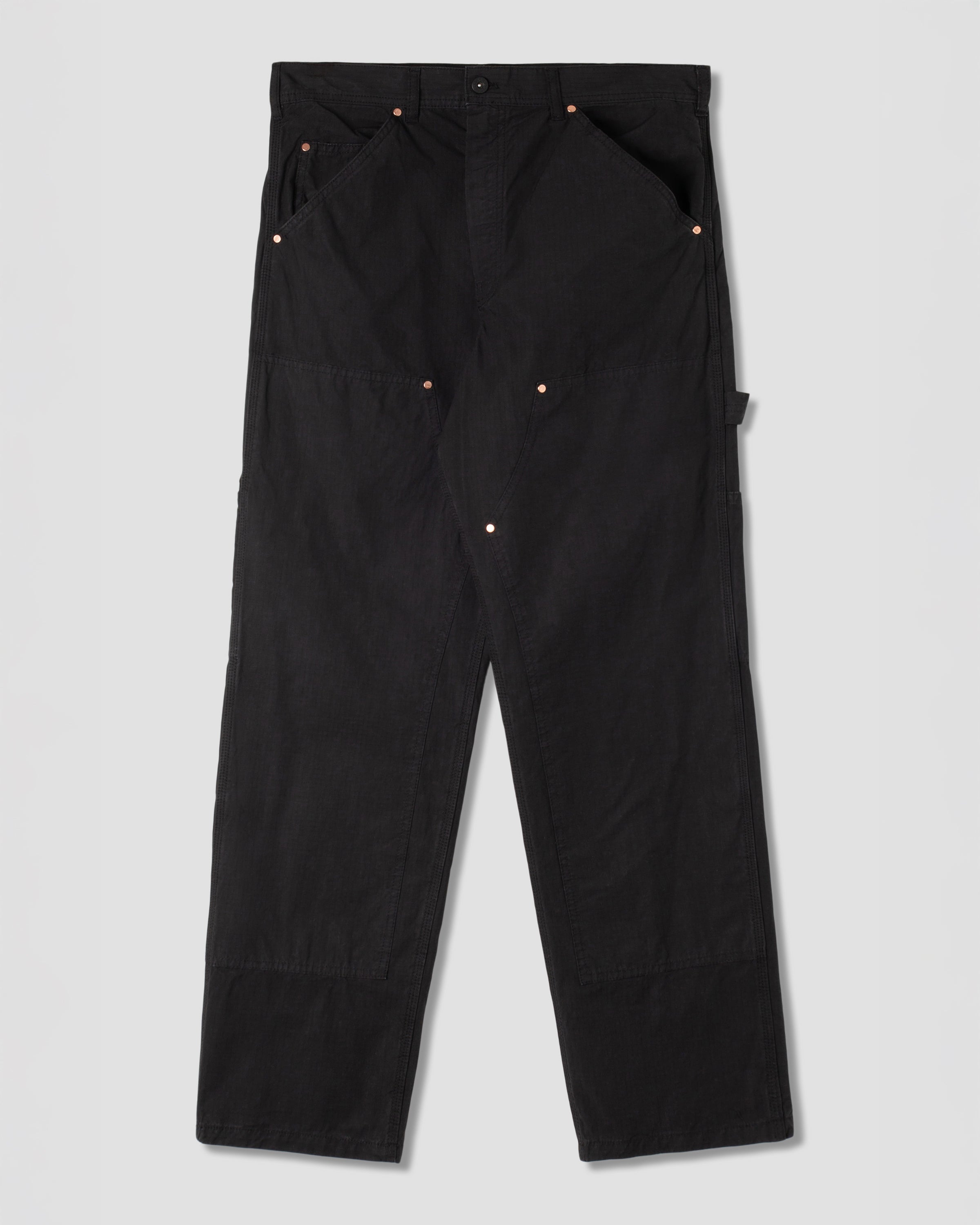 Pantalon double genou (noir Ripstop)