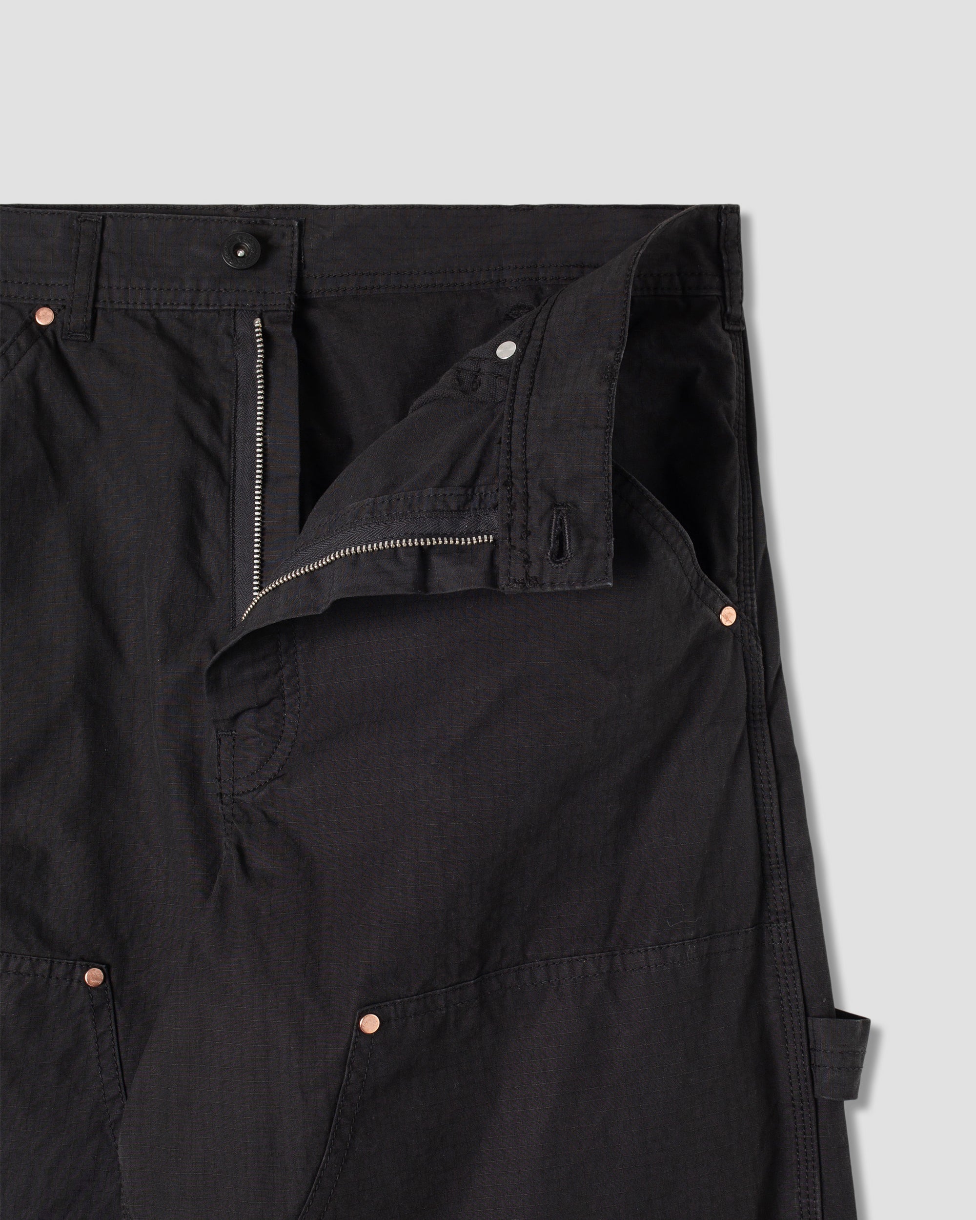 Pantalon double genou (noir Ripstop)