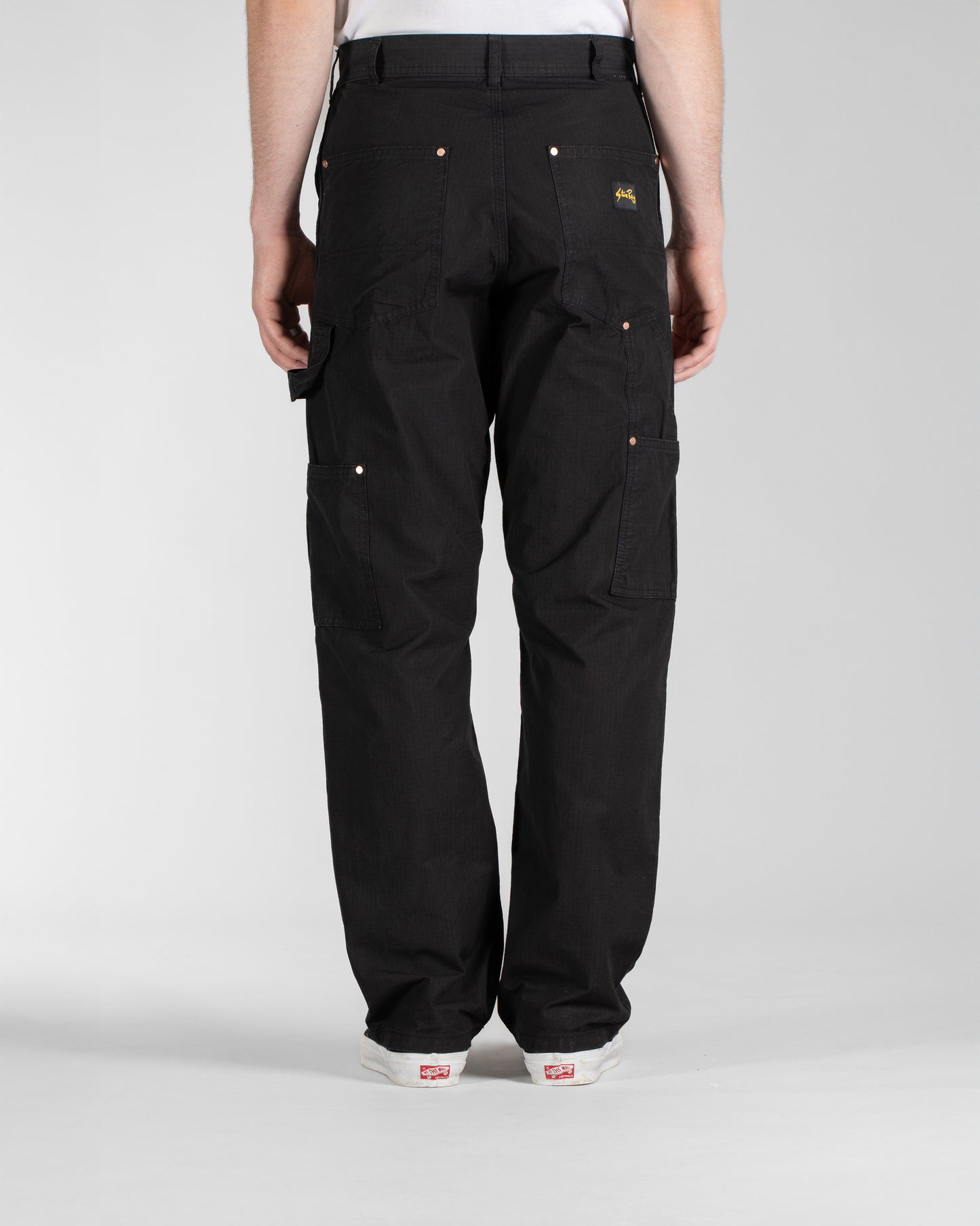 Pantalon double genou (noir Ripstop)