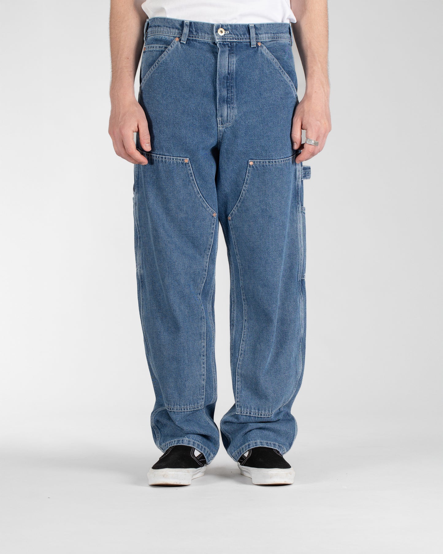 Hose mit doppeltem Knie (Heavy Stone Wash Denim)