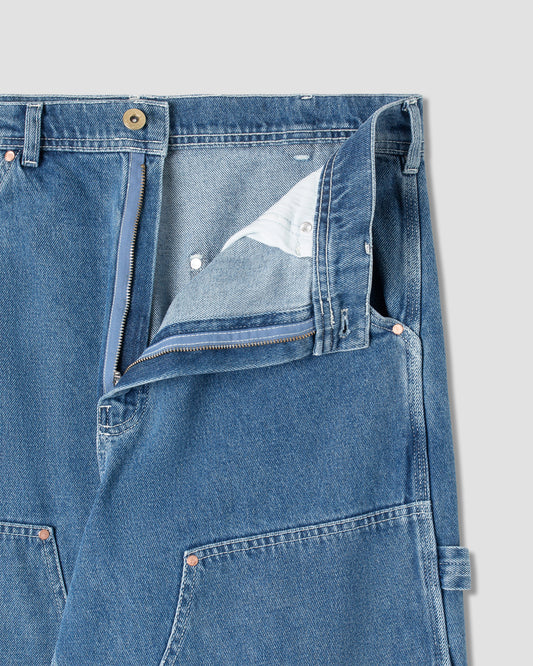 Double Knee Pant (Heavy Stone Wash Denim)