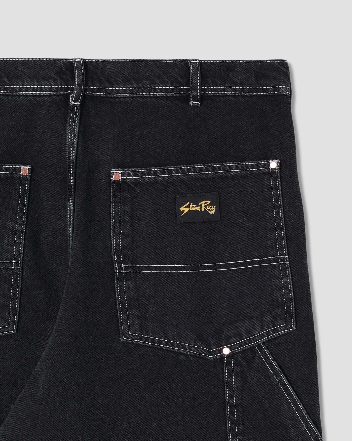 Double Knee Pant (Stonewashed Black Denim)