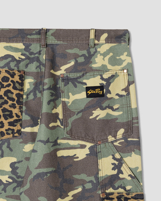 Double Knee Pant (Woodland DPM Duck /Leopard Duck Mix)