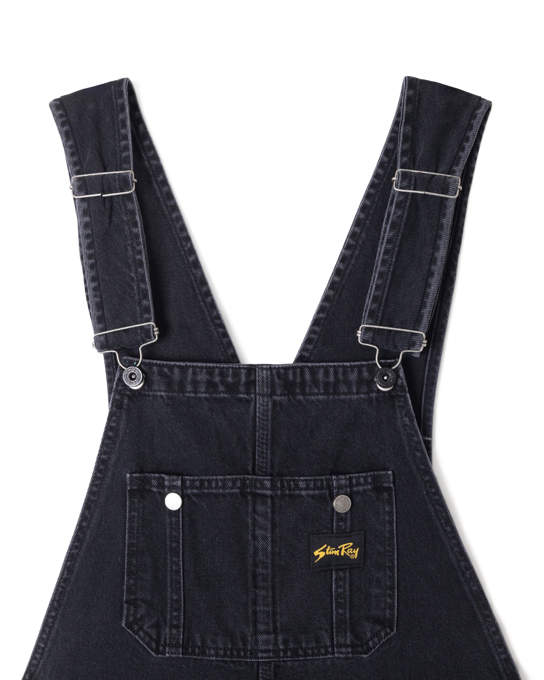 Earls Bib (Stonewashed Black Denim)