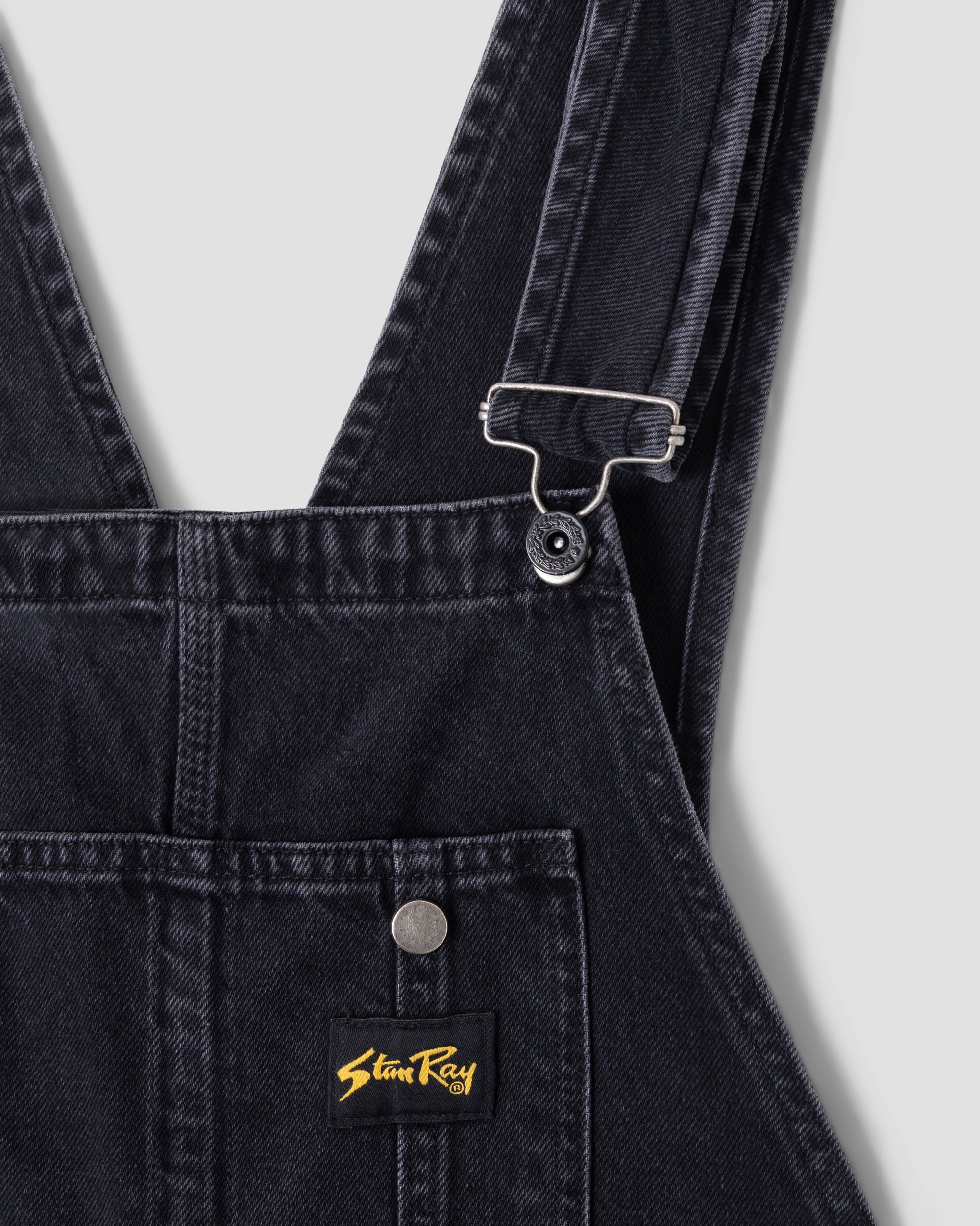 Earls Bib (Stonewashed Black Denim)