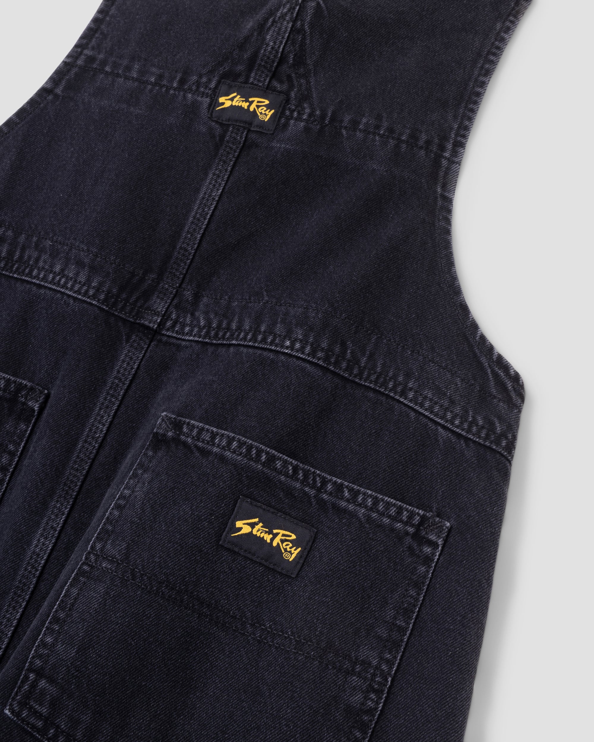 Earls Bib (Stonewashed Black Denim)