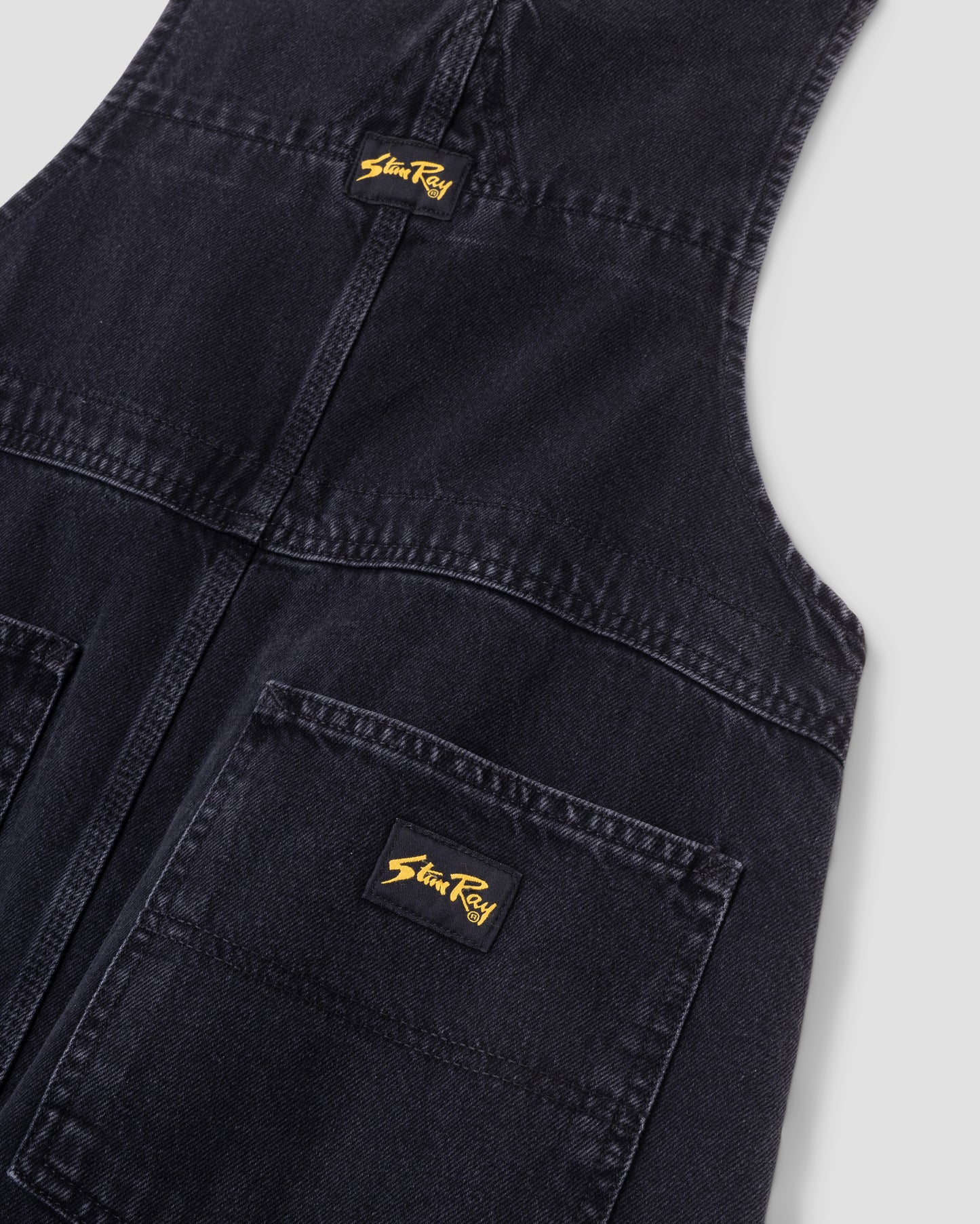 Earls Bib (Stonewashed Black Denim)