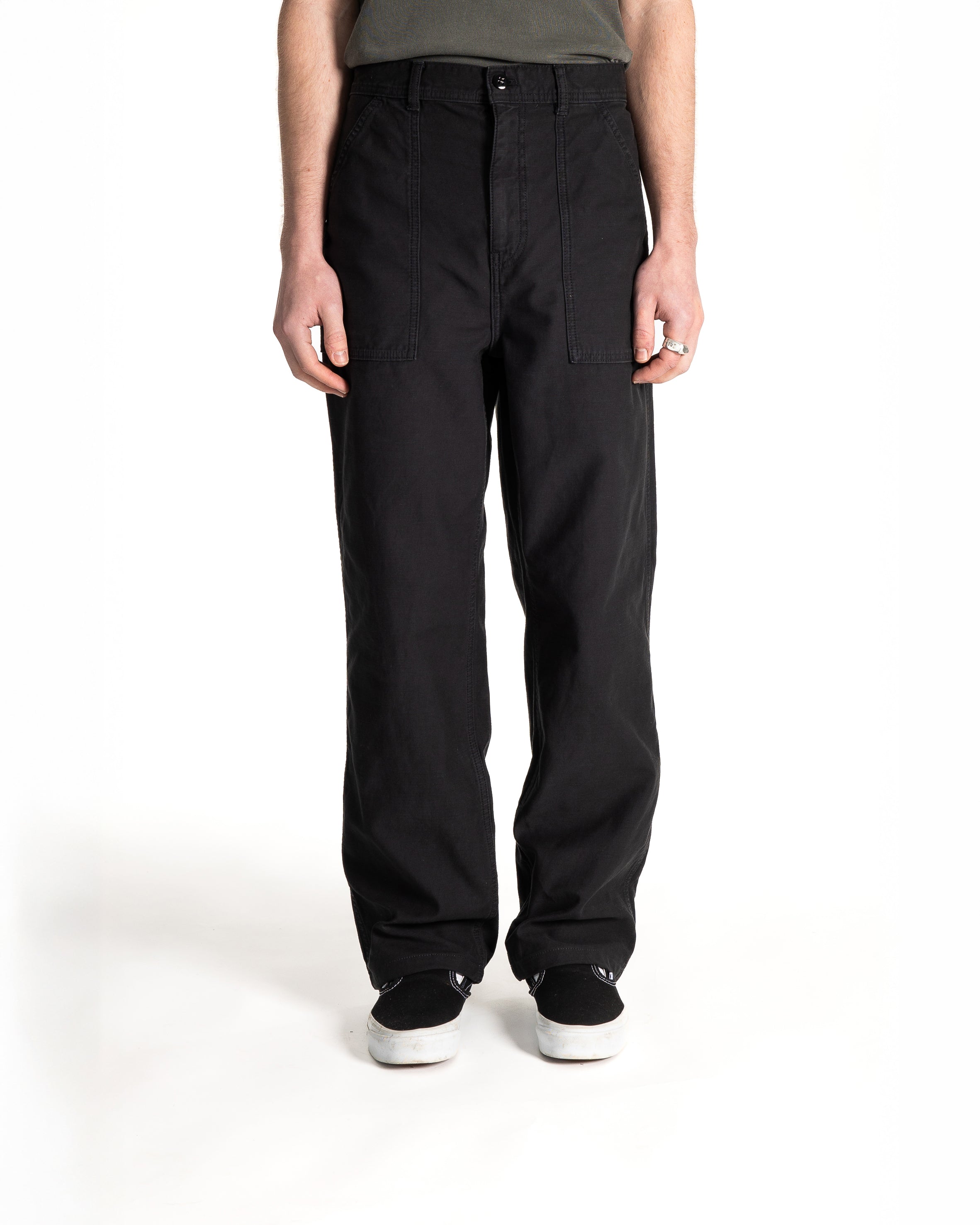 Fat Pant (Black Sateen)
